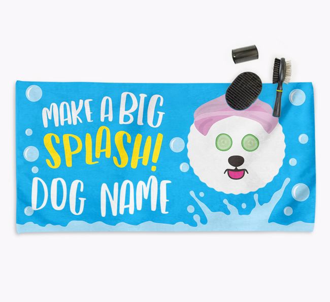 Personalised 'Make a BIG Splash' Towel for your {breedCommonName}